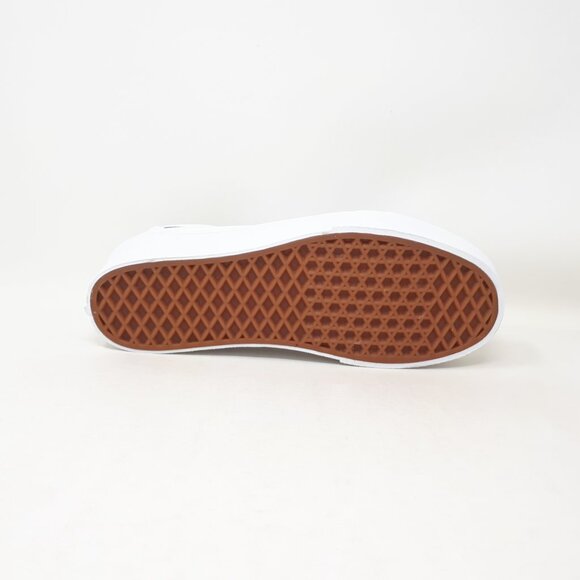 Vans Old Skool Stackform Stacked Platform Shoe Sneaker All True White Womens NEW - Picture 3 of 11